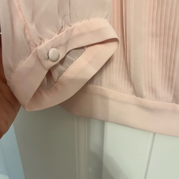 New without Tags French connection boat neck blouse Pink US 8 - Picture 6 of 6